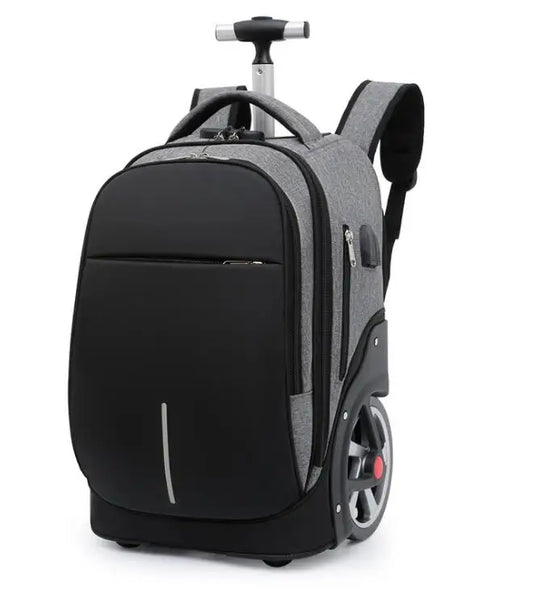 18 Inch School Trolley Backpack Bag for teenagers large wheels Travel Wheeled backpack bag On wheels Trave Rolling luggage Bag