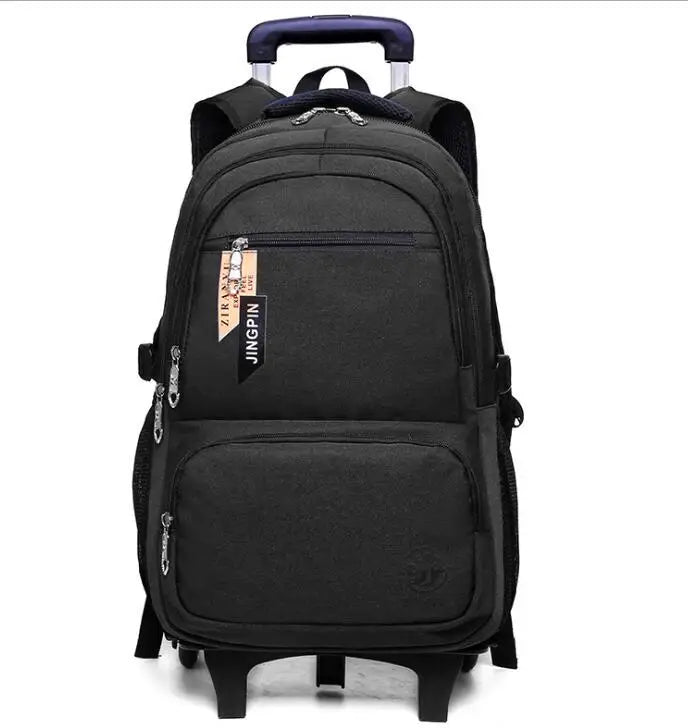 ZIRANYU school Trolley backpack bag with Wheels Student School book Rolling Backpack Bag For boys Children School Wheeled Bag