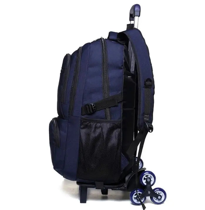 ZIRANYU school Trolley backpack bag with Wheels Student School book Rolling Backpack Bag For boys Children School Wheeled Bag