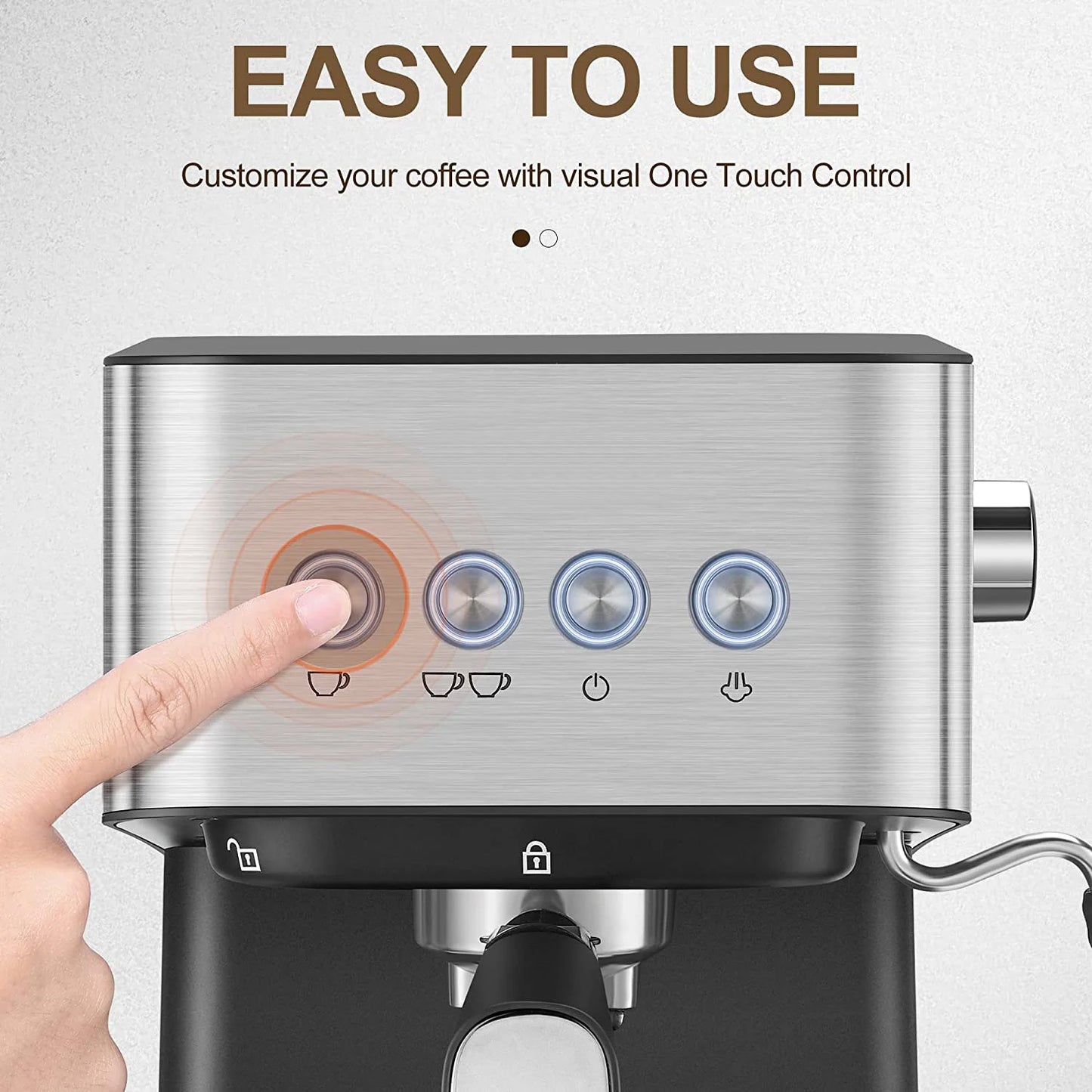 Italian Automatic Semi-automatic Concentrated Extraction Milk Foam Household Office Small Coffee Machine