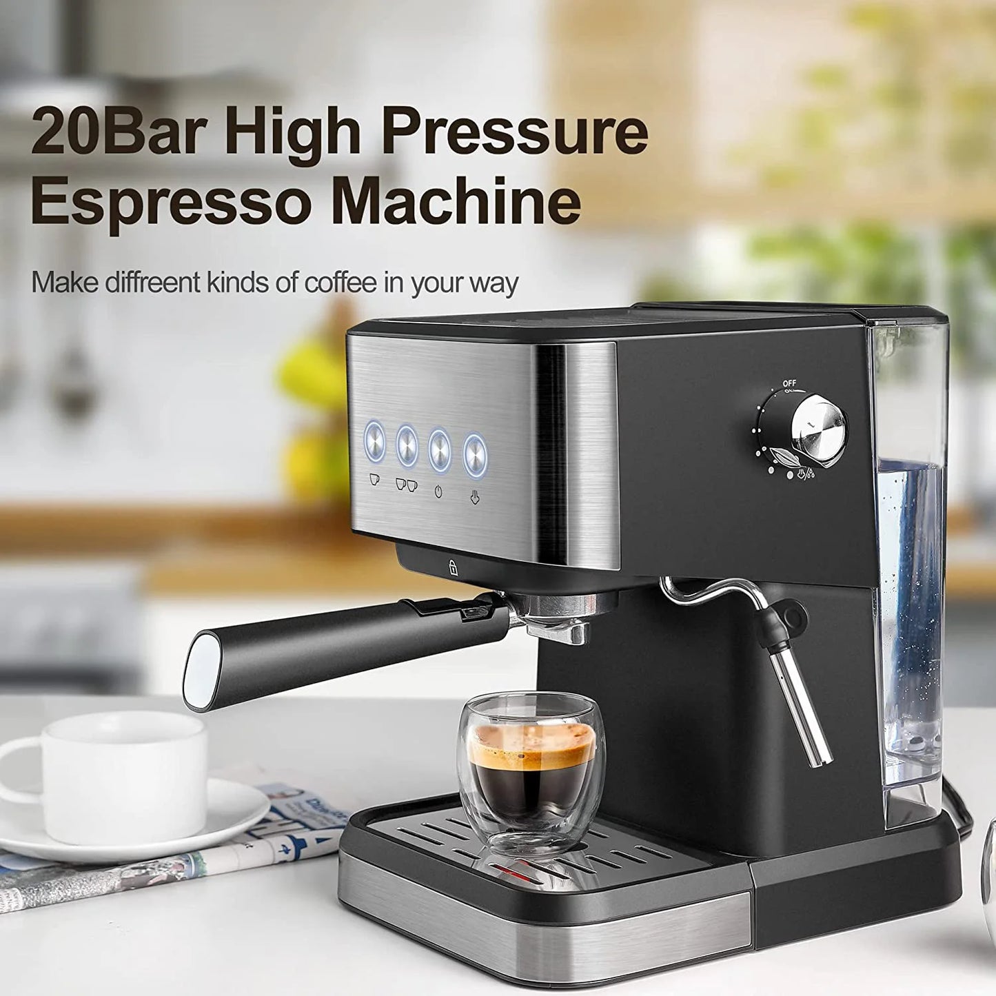 Italian Automatic Semi-automatic Concentrated Extraction Milk Foam Household Office Small Coffee Machine