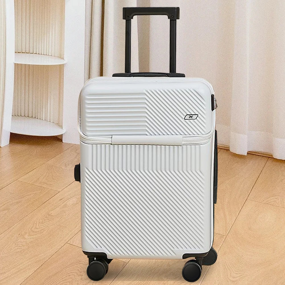 20 Inch Travel Luggage with Wheels Carry On Luggage Secure Password Lock Expandable Hardside Luggage for Getaways Business Trips