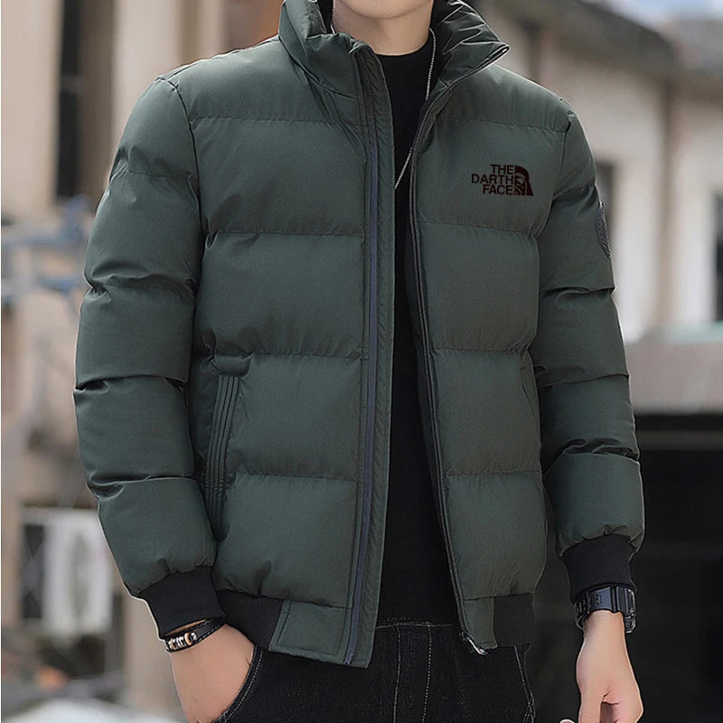 New men's winter jacket, cotton coat, slim fit coat, windproof, thick and warm men's parka coat, European size S-3XL