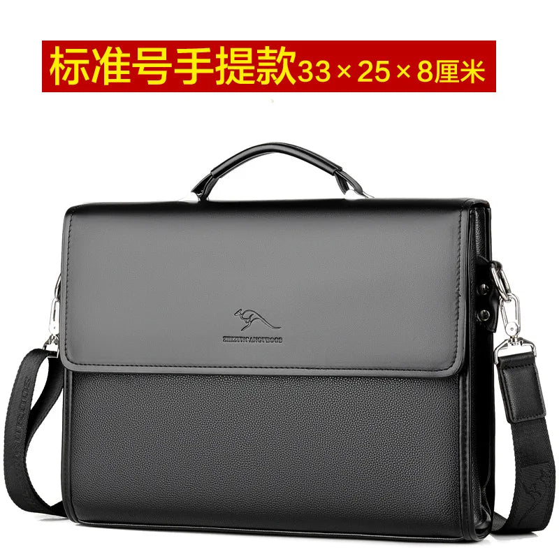 Men's Tote Bag Pu Leather Briefcase Handbags for Men Large Man Laptop Bags Business Male Shoulder Crossbody Bag Luxury Designer