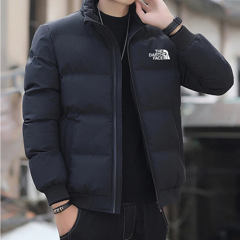 New men's winter jacket, cotton coat, slim fit coat, windproof, thick and warm men's parka coat, European size S-3XL