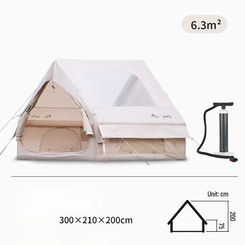 Oxford Cloth Fully Automatic Inflatable Tent Outdoor Camping Stay Overnight Rainproof Warm Thicken Portable Camping Tents