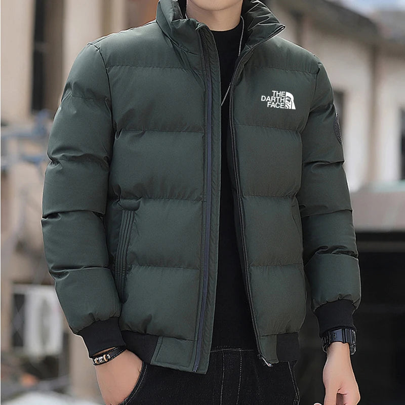 New men's winter jacket, cotton coat, slim fit coat, windproof, thick and warm men's parka coat, European size S-3XL