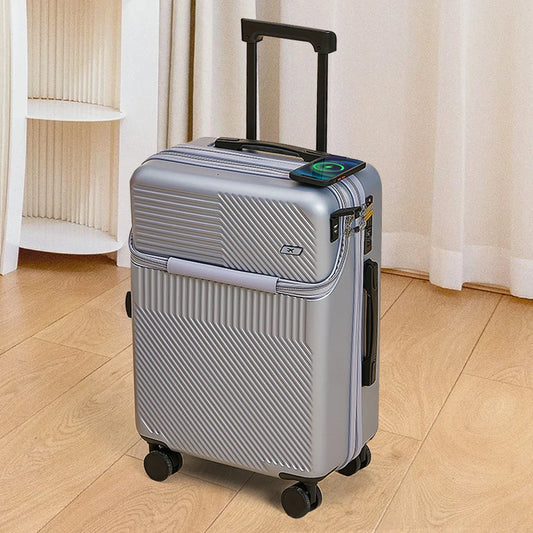 20 Inch Hard Roller Trolley Case with Universal Wheel Luggage High-quality Fashion Travel Suitcase Business Storage Trolley Bag