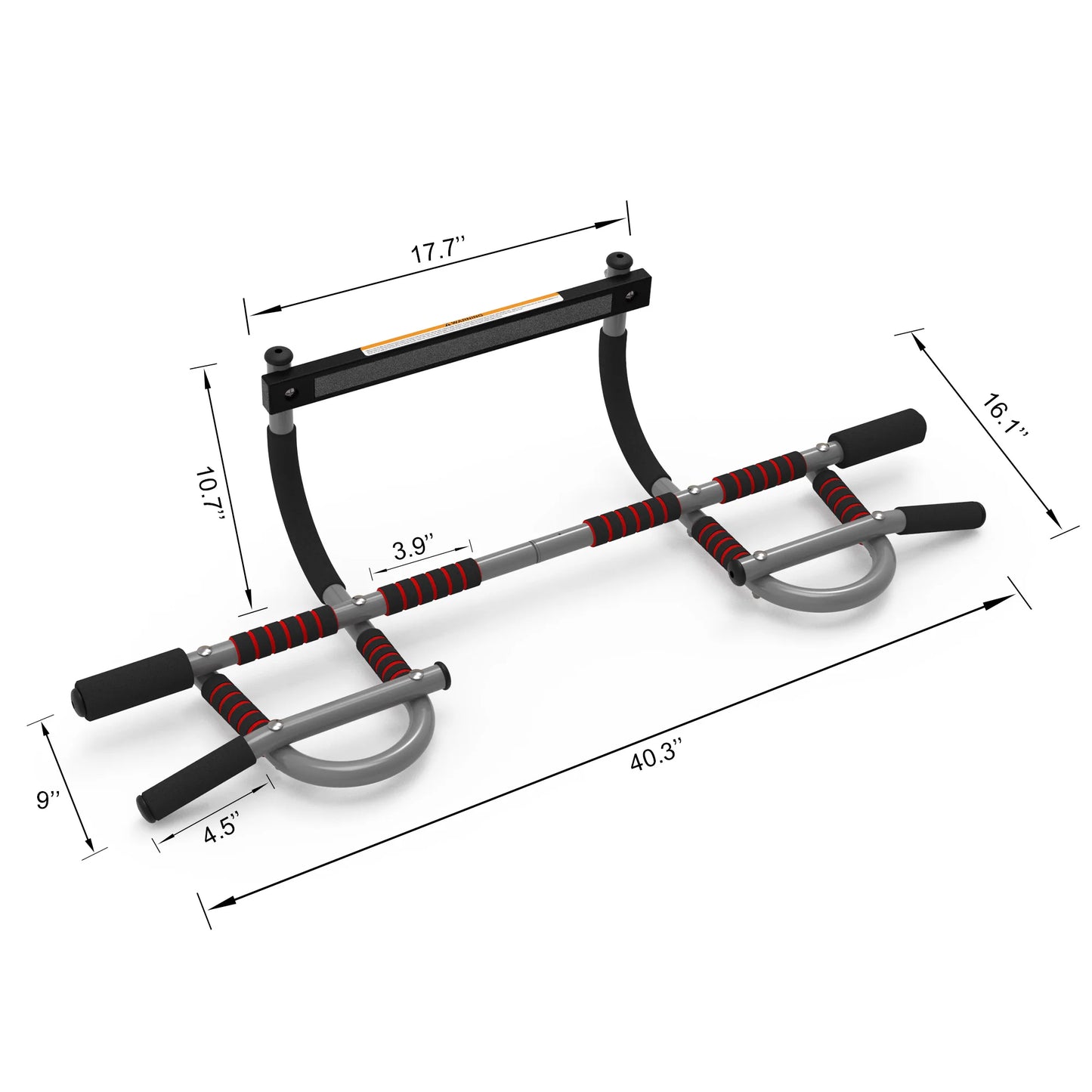 leikefitness Pull-Up Bar For Door Frame Adjustable Portable Upper Body Fitness Workout For Home Gyms (AB7010)