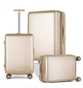 3Pcs ABS+PC Luggage Set Travel Suitcase Set Wiredrawing Trolley Case 3 Sets Business Travel Luggage Free Check-in Luggage