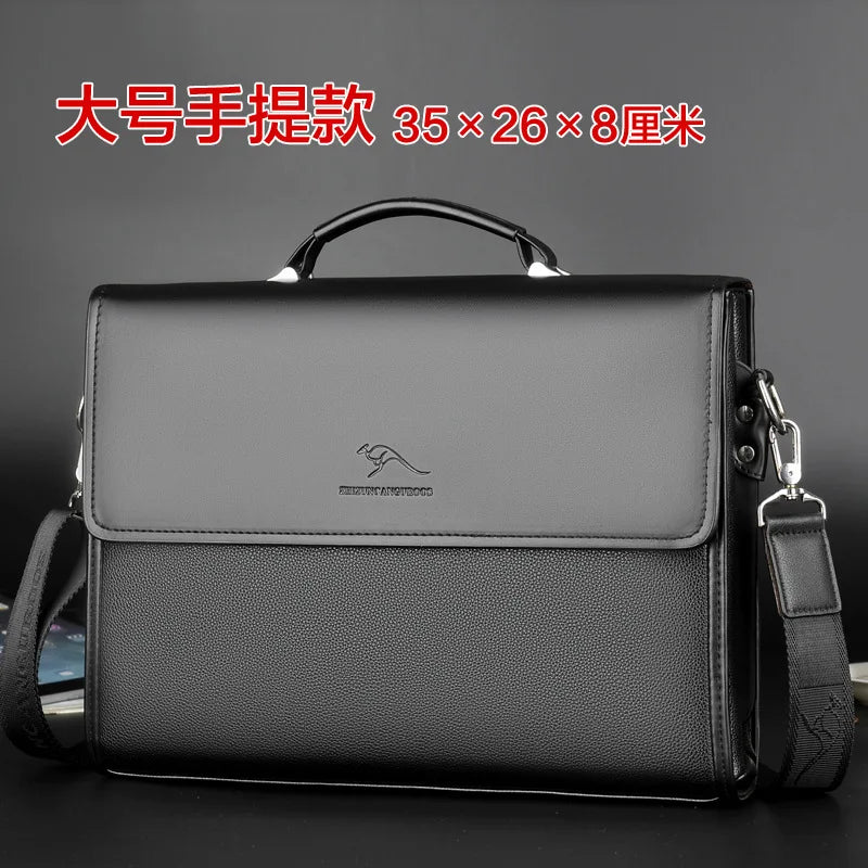 Men's Tote Bag Pu Leather Briefcase Handbags for Men Large Man Laptop Bags Business Male Shoulder Crossbody Bag Luxury Designer