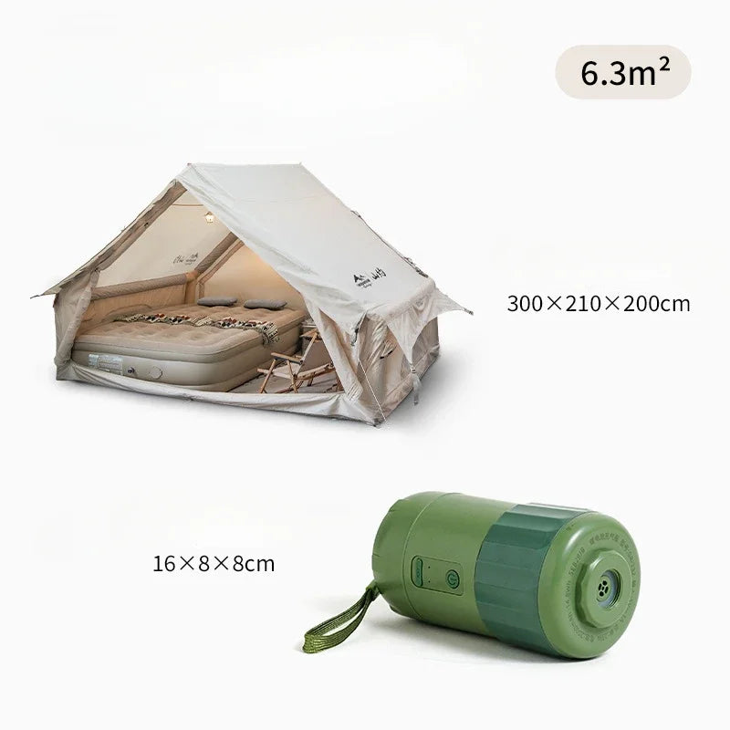 Oxford Cloth Fully Automatic Inflatable Tent Outdoor Camping Stay Overnight Rainproof Warm Thicken Portable Camping Tents