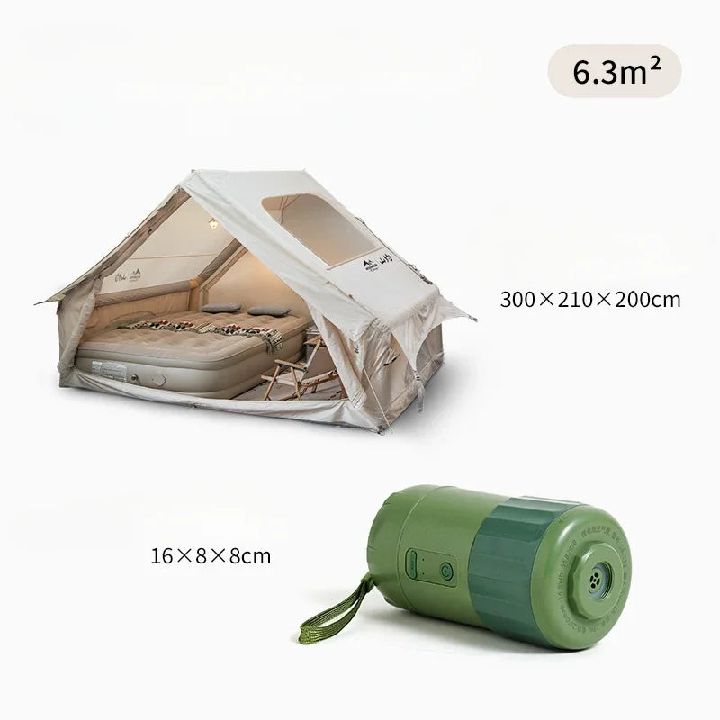 Oxford Cloth Fully Automatic Inflatable Tent Outdoor Camping Stay Overnight Rainproof Warm Thicken Portable Camping Tents