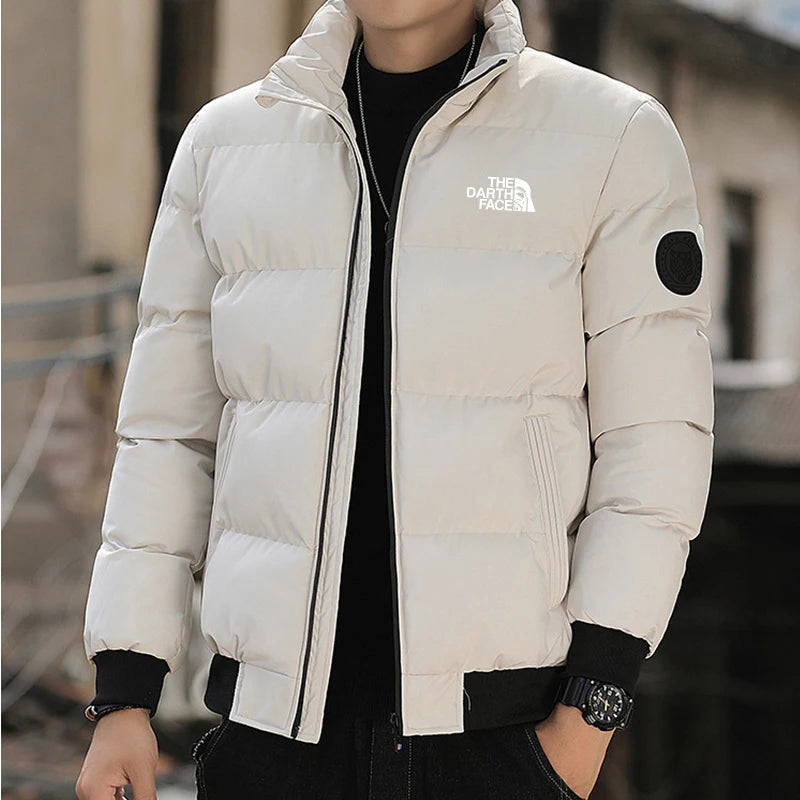 New men's winter jacket, cotton coat, slim fit coat, windproof, thick and warm men's parka coat, European size S-3XL